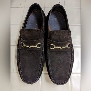 Gucci Men's Size 10 Suede Horsebit Loafers